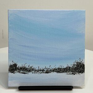On A Winter Day - 6" x 6" Original Acrylic Painting